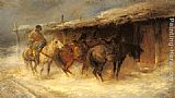 Wallachian Horsemen in the Snow by Emil Rau